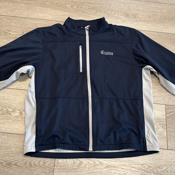 FootJoy Other - Footjoy Golf Jacket Mens XL Blue Zip Up Softshell Winter Outdoors Athletic